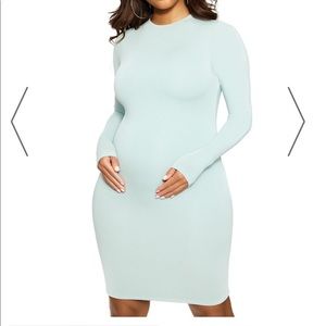 NWT Naked Wardrobe Mama Midi Dress in light blue